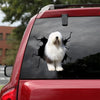 [ld1412-snf-lad]-old-english-sheepdog-crack-car-sticker-dogs-lover