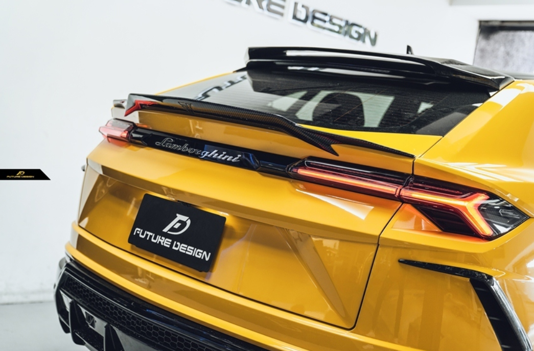 Future Design FD V2 Carbon Fiber REAR TRUNK SPOILER for Lamborghini Ur –  Future Design Carbon