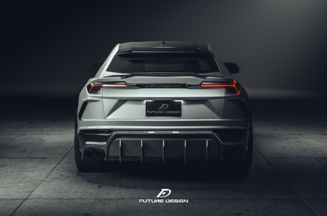 Future Design FD V2 Carbon Fiber REAR DIFFUSER for Lamborghini Urus –  Future Design Carbon