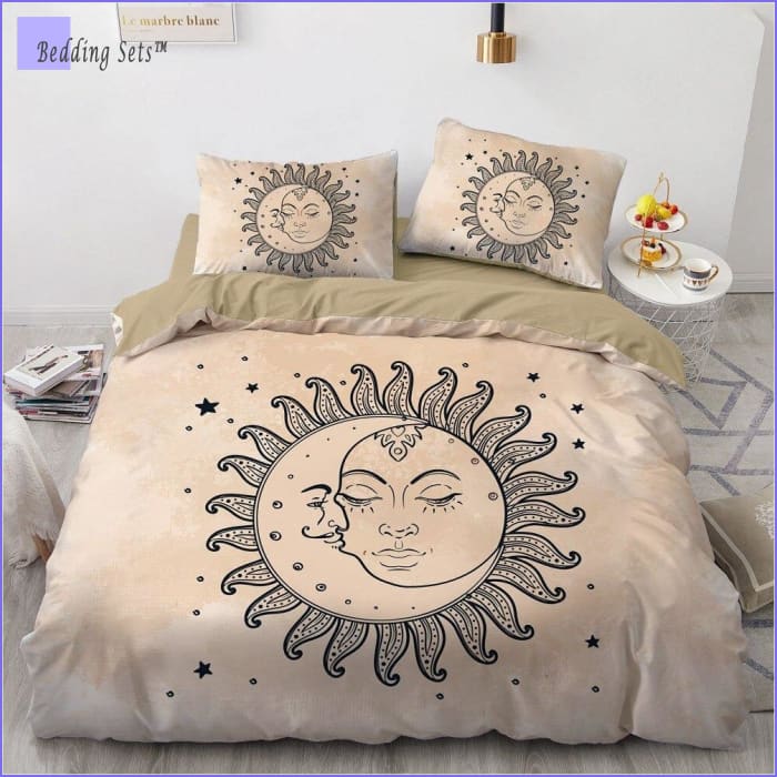 Boho Bed Set Sun Moon Bedding Sets