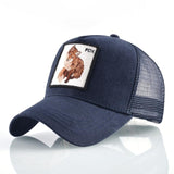 Fashion Animals Embroidery Baseball Caps Men Women Snapback Hip Hop Hat Summer Breathable Mesh Sun Gorras Unisex Streetwear Bone