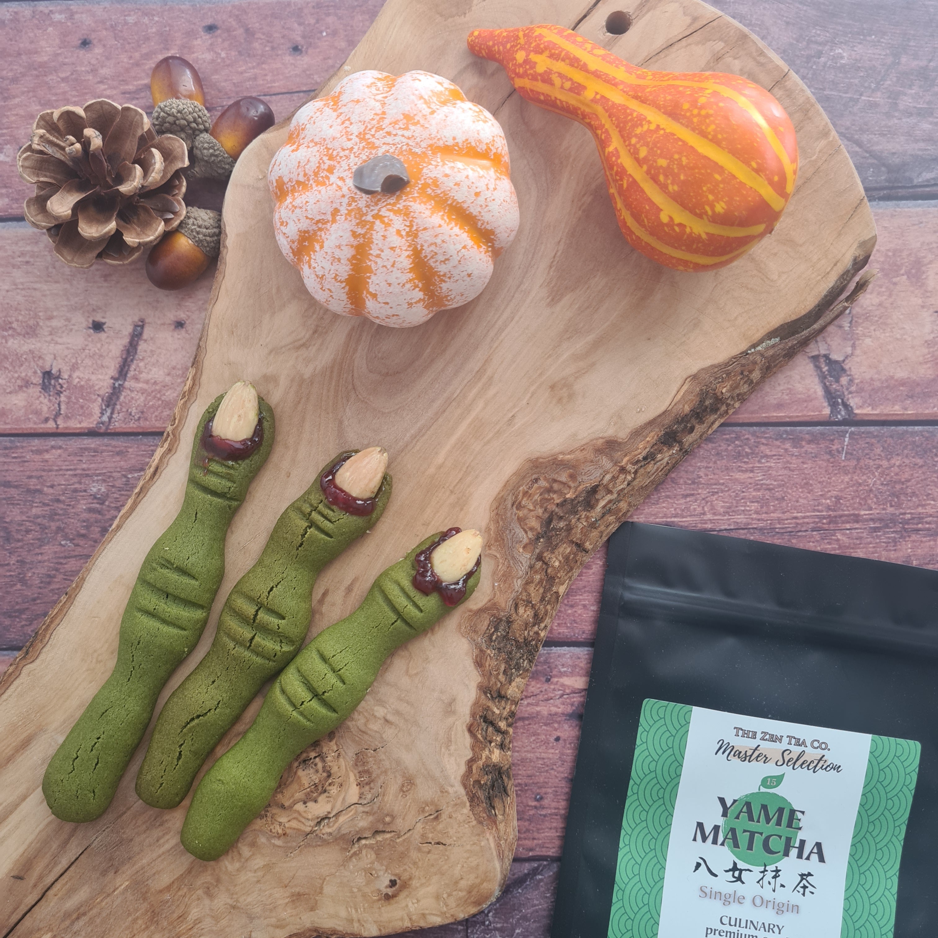 matcha witch finger recipe for halloween
