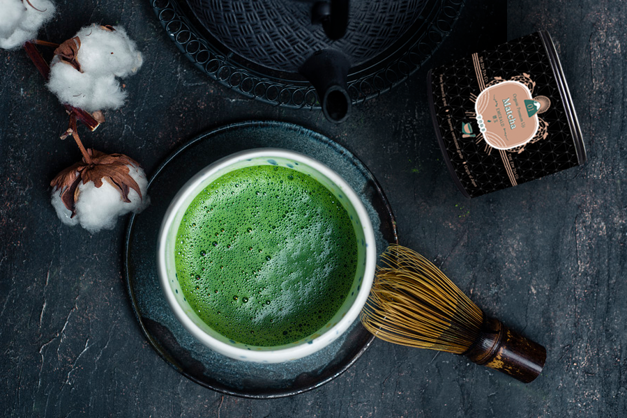 Matcha green tea ceremony