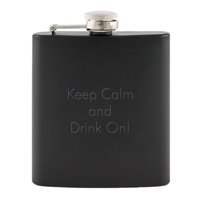 Black painted flask