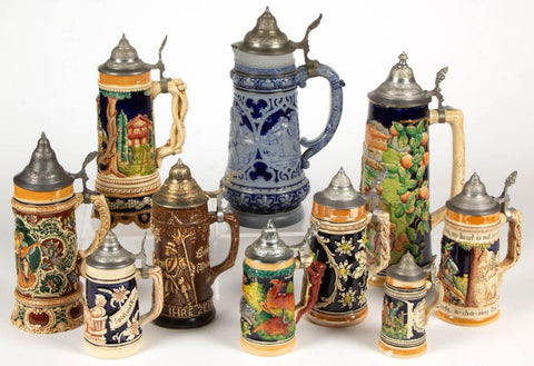 ceramic beer steins 