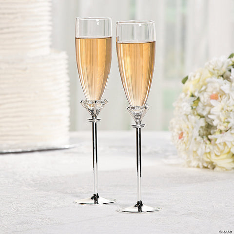 Engravable Champagne Flutes wedding gifts in Canada