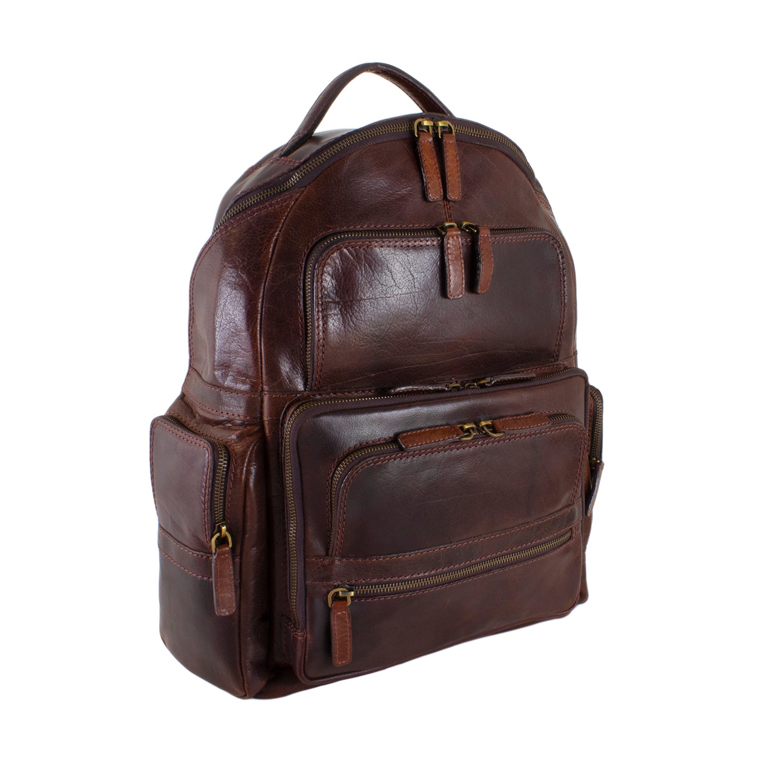 Cheyenne Hand-Stained Water Buffalo Deluxe Laptop Backpack – Airline Intl