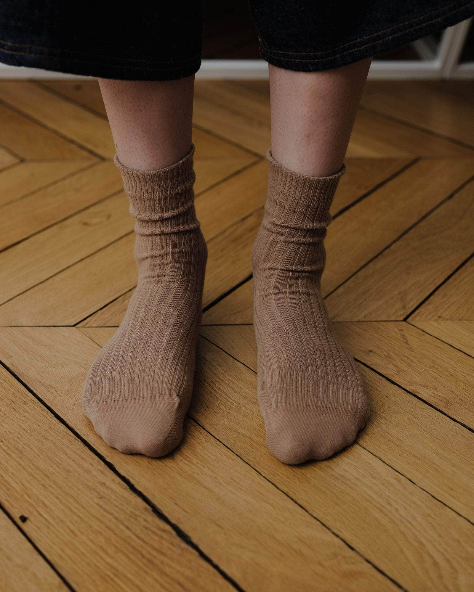 Rib Overankle Socks