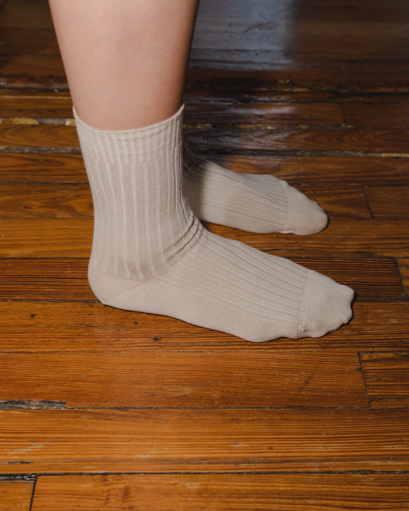 Rib Overankle Socks