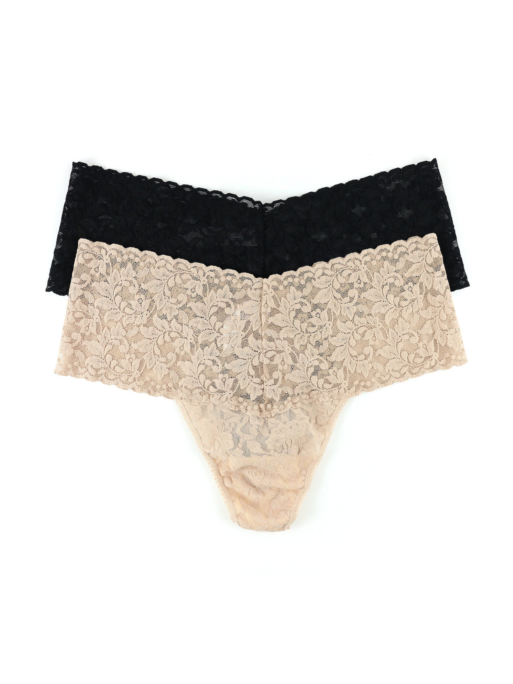 Buy Black/White High Rise Lace Knickers 2 Pack from Next USA