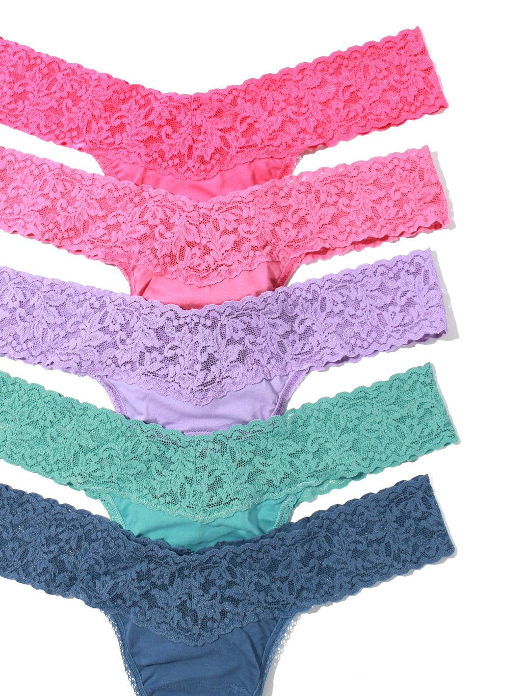 Holiday 5 Pack Original Rise Lace Thongs | Hanky Panky | Hanky Panky