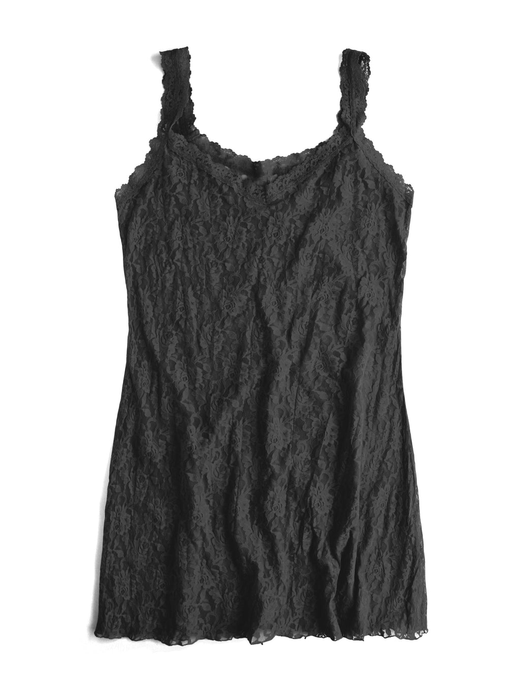 Signature Lace V-Front Cami Black