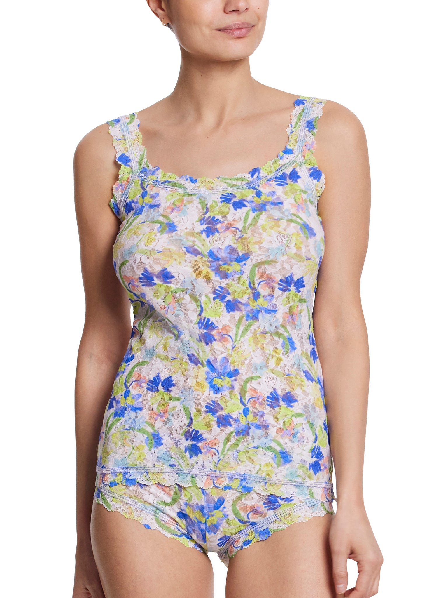 Hanky Panky Printed Signature Lace Classic Cami In Multi