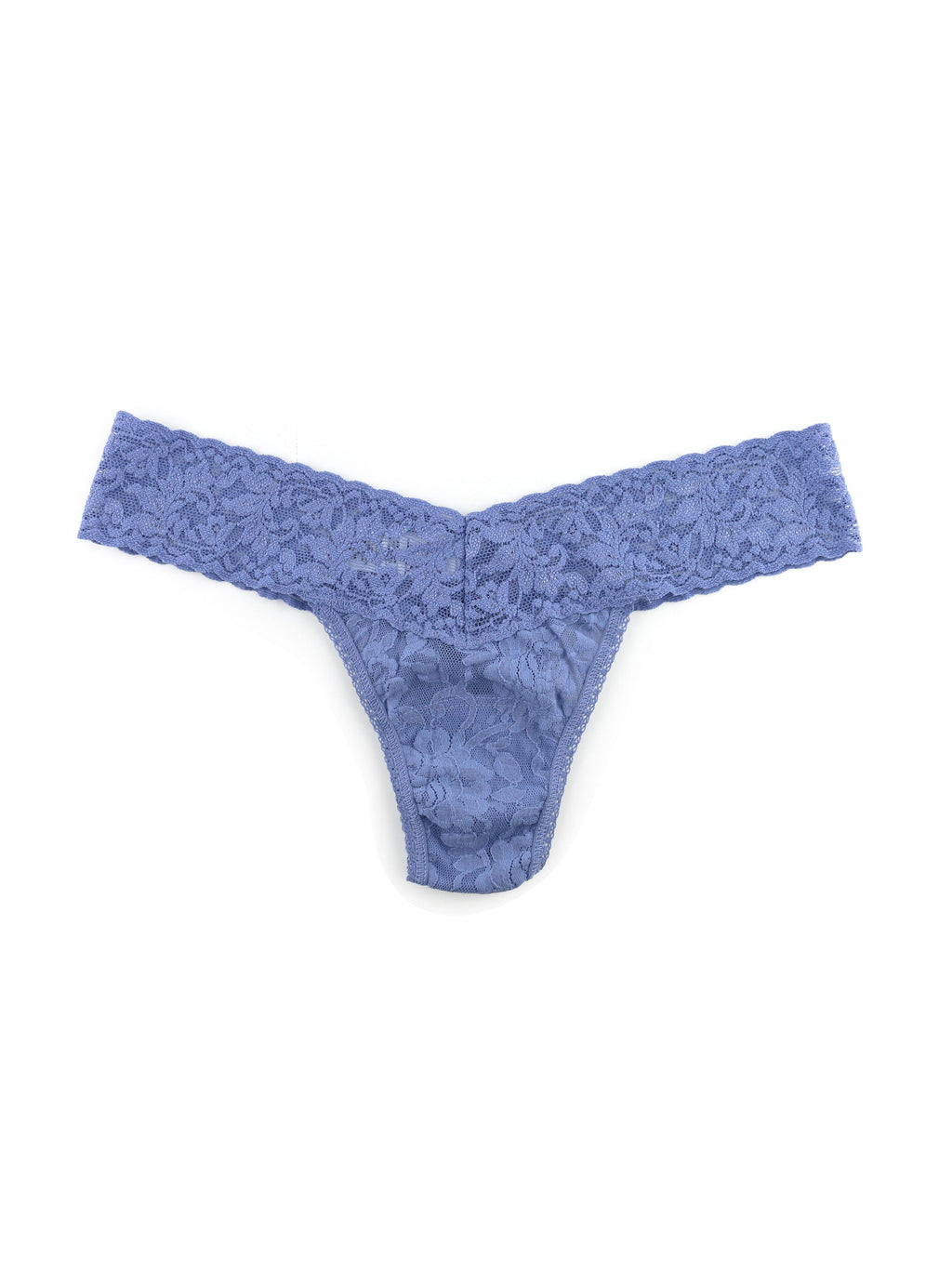 Signature Lace Original Rise Thong Cobalt Blue