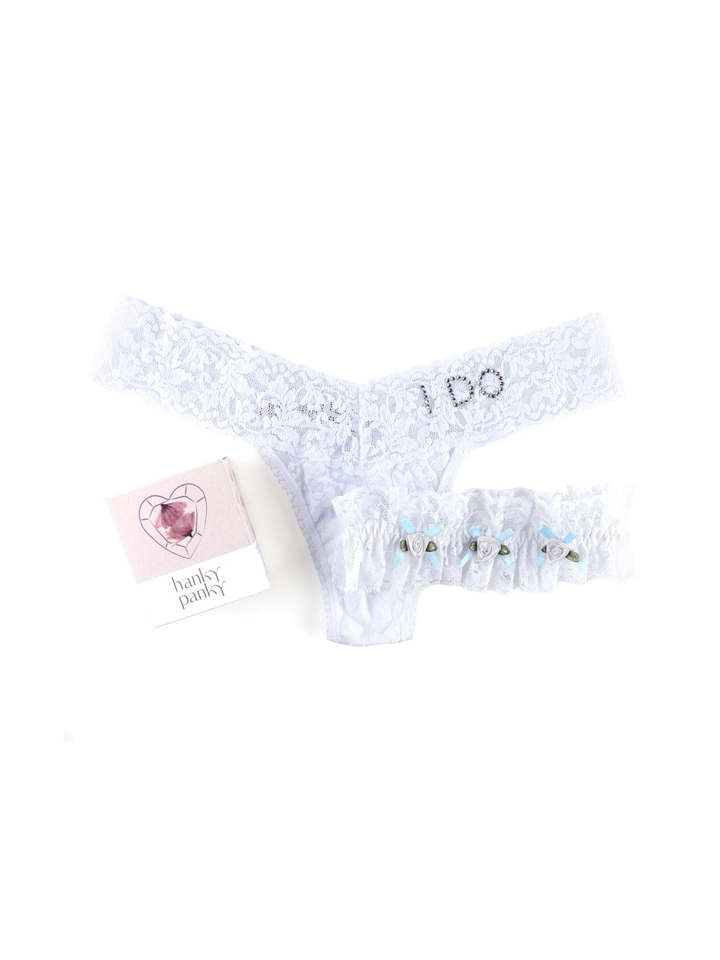 I DO Crystal Signature Lace Original Rise Thong