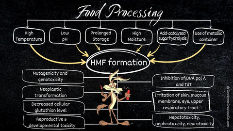 HMF an Advanced Glycation End Product Is Formed In Cooking Dry Storage Dehydration and in Digestion of Starchy Foods