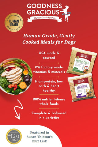 human grade gently cooked reduced sodium high protein dog food