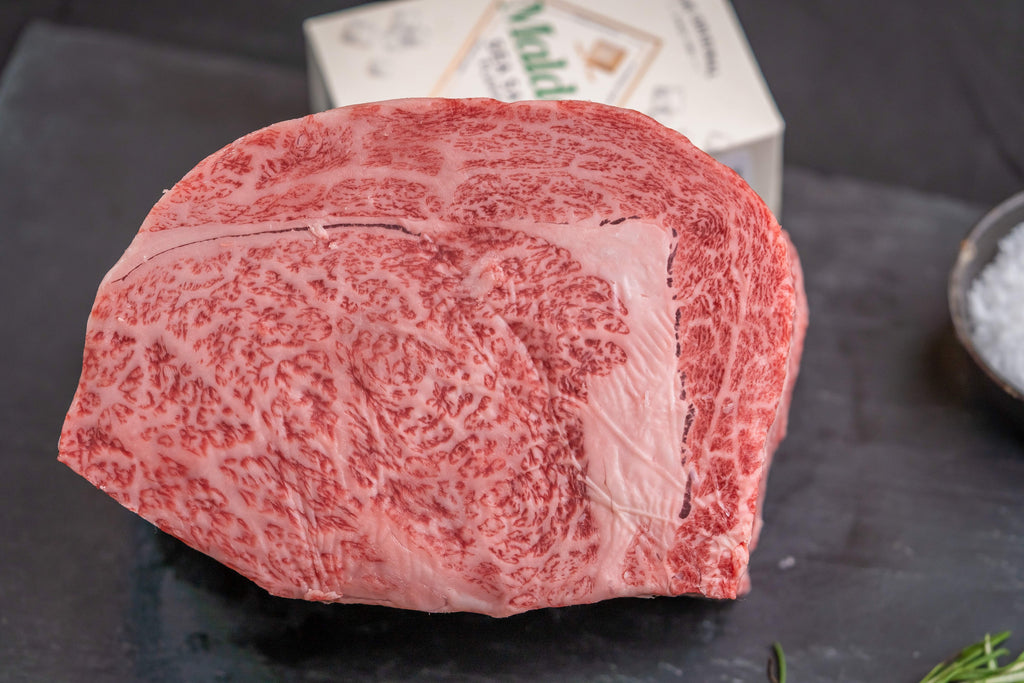 Picture of a Japanese Wagyu ribeye steak