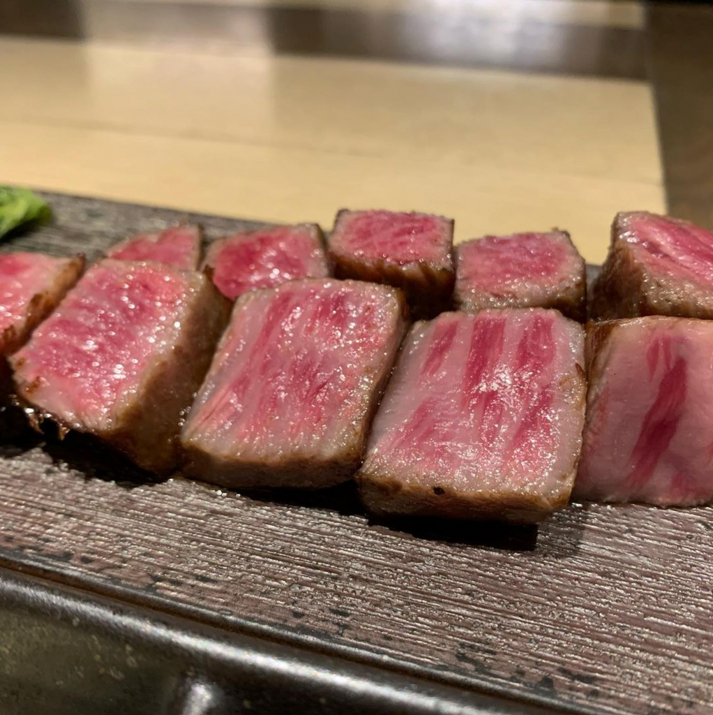 Picture of cooked Wagyu slices