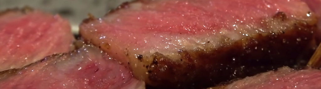 Foto van bereide Wagyu Miyzaki steak