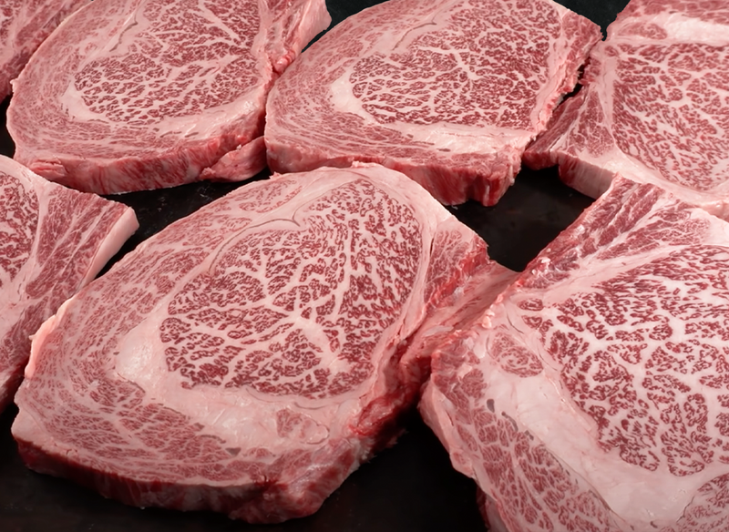 Japanisches Kobe Rindfleisch Ribeye Steak Os Meatshop 