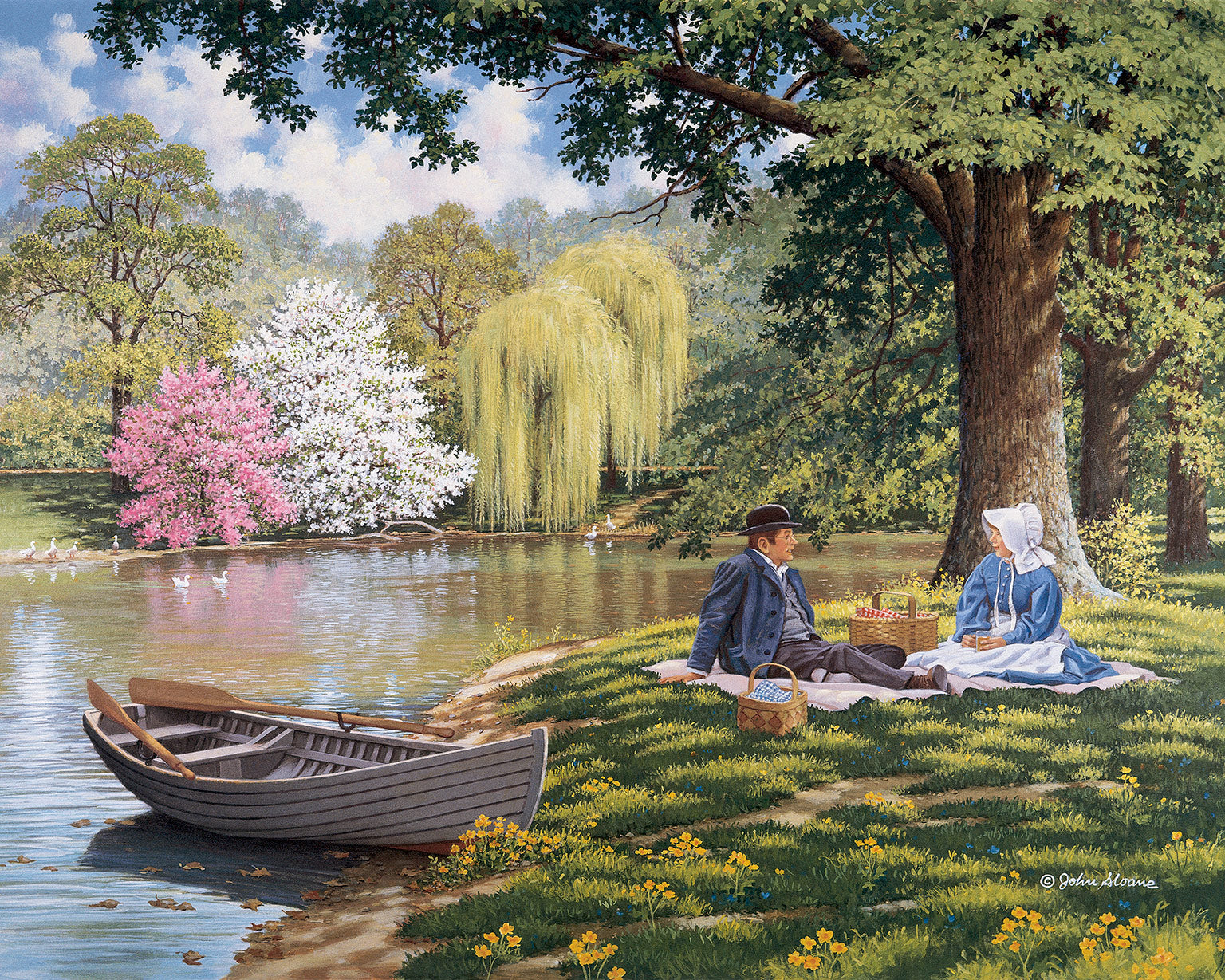 Художник John Sloane Весна картины