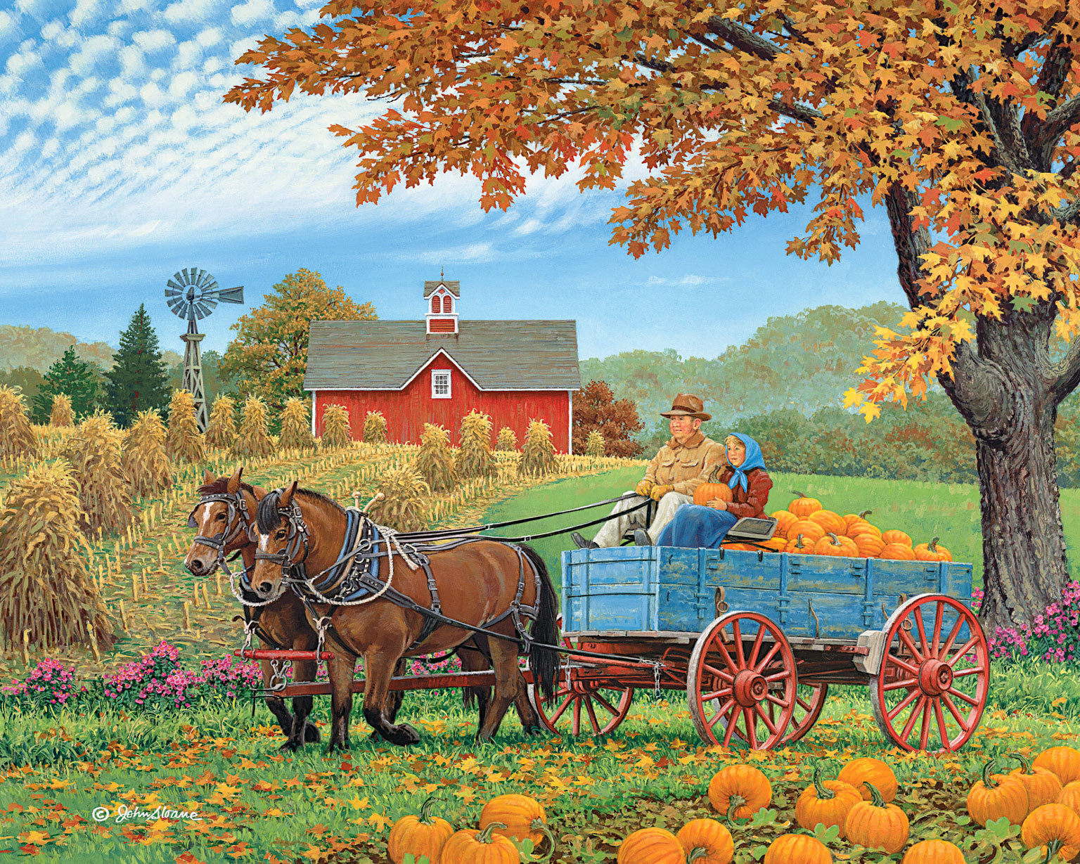 Осень в деревне урожай