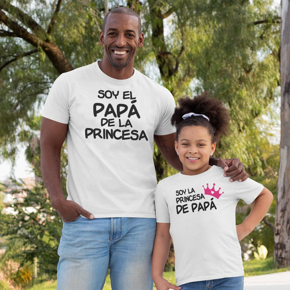 Papá a - EL DE LA PRINCESA- Camiseta Personalizada - Curioscity Store