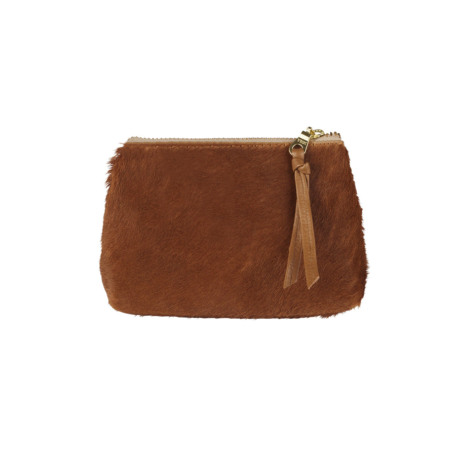 Coin Purse All Tan Cowhide Carolina