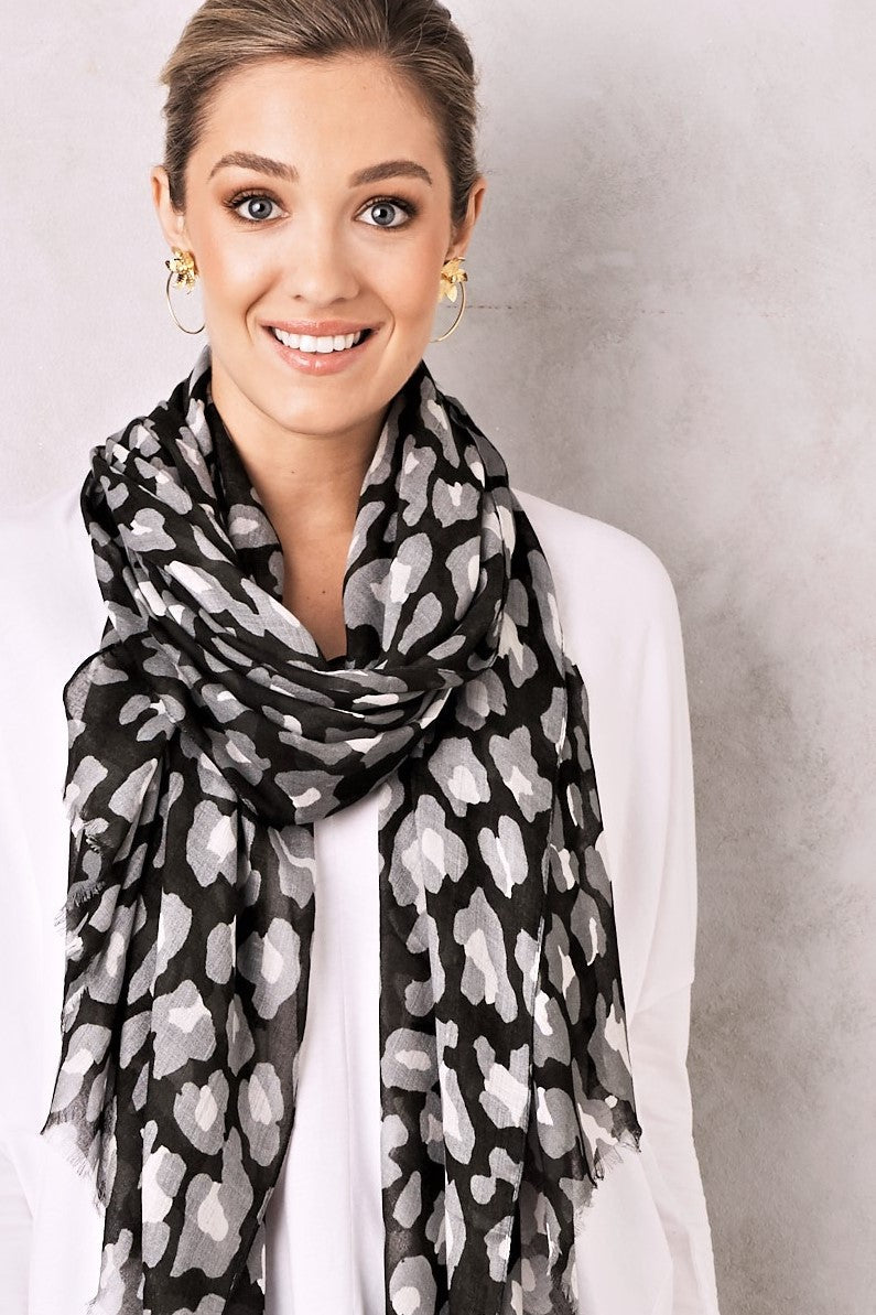 animal print scarf