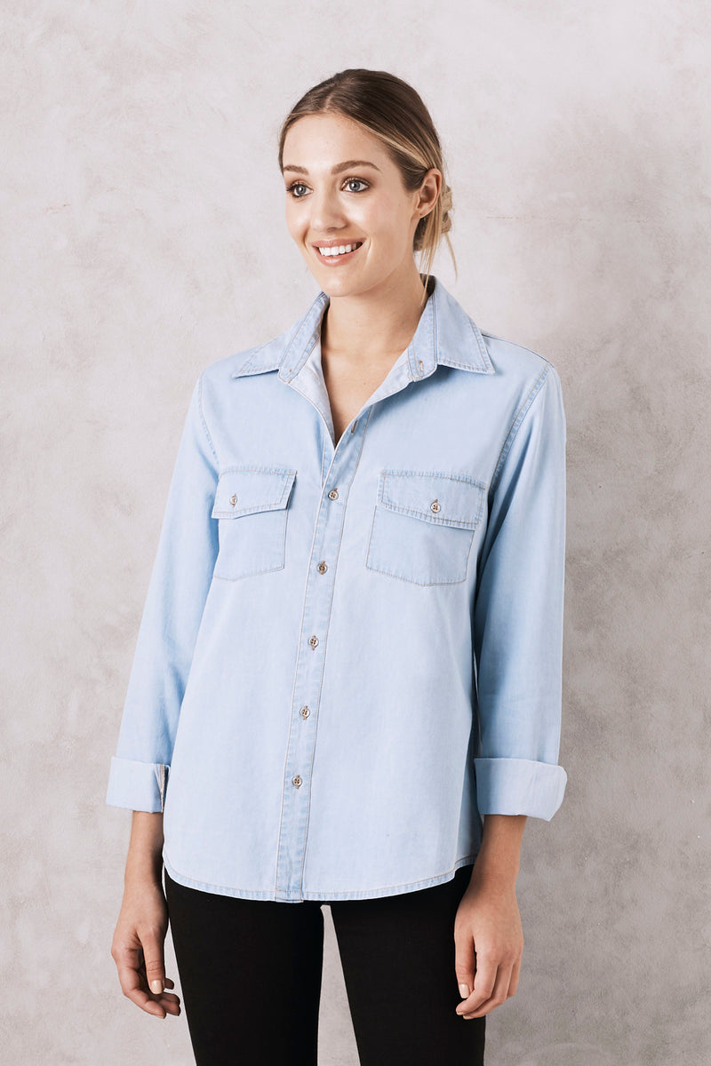 collared shirt with jeans