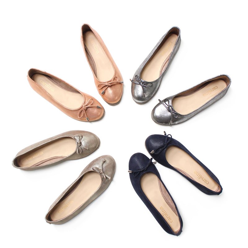 Ballet Flats Rose Gold Metallic – Carolina