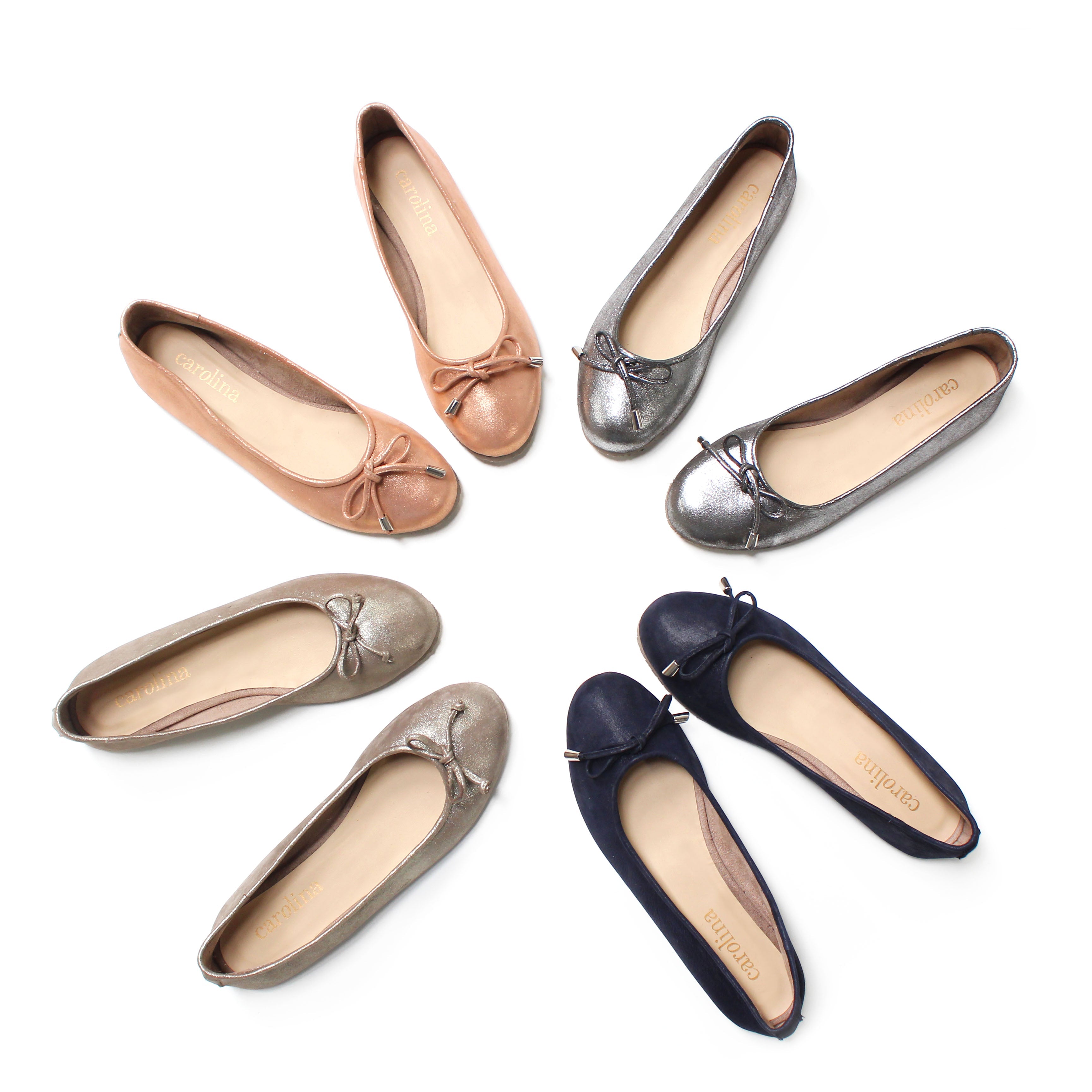 silver ballet flats australia