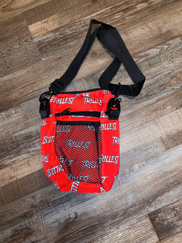 Trillest Red All Over Print Cross Body Bag