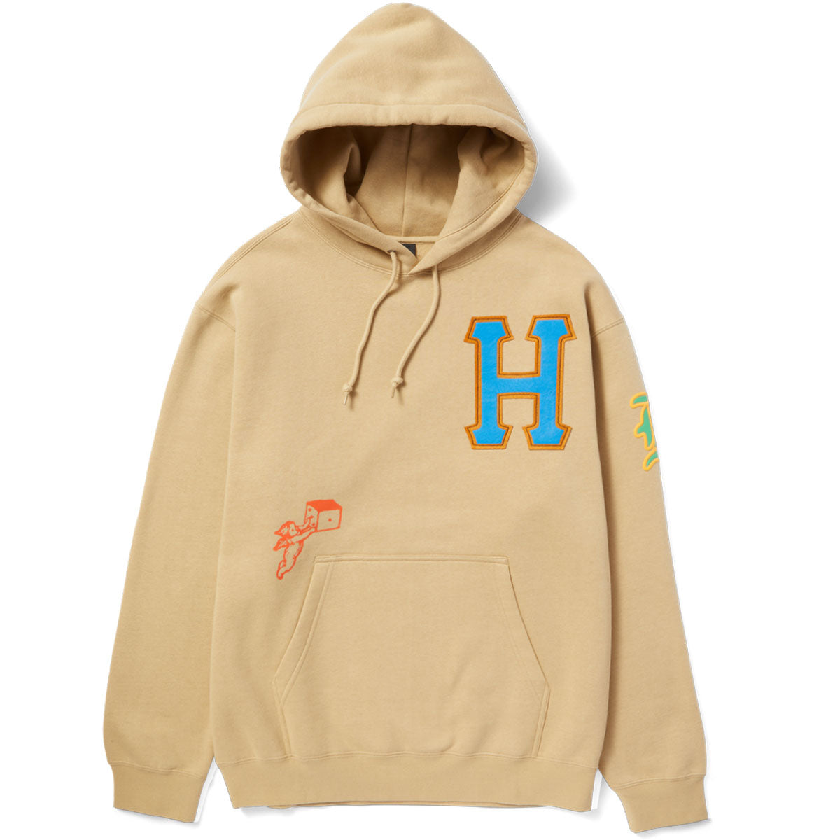 HUF Set Tt Hoodie Oatmeal Daddies Board Shop