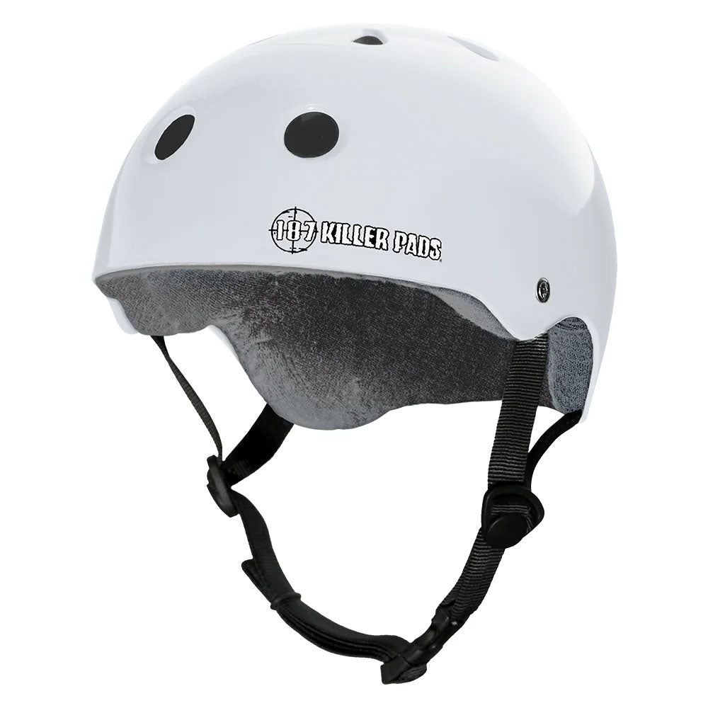 187 Pro Skate With Sweatsaver Liner Helmet - White