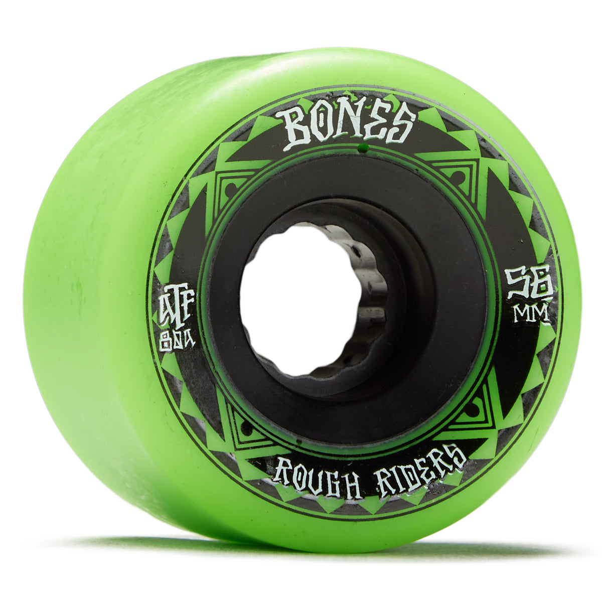 Bones Rough Riders Runners Skateboard Wheels - Green - 56mm