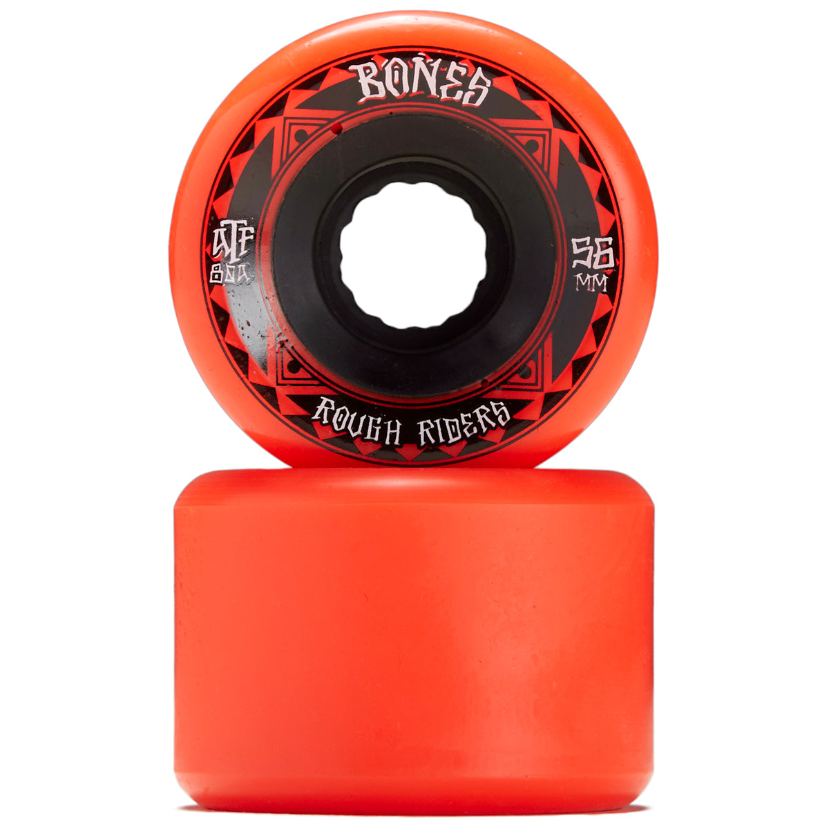 Bones Rough Riders Runners Skateboard Wheels - Red - 56mm