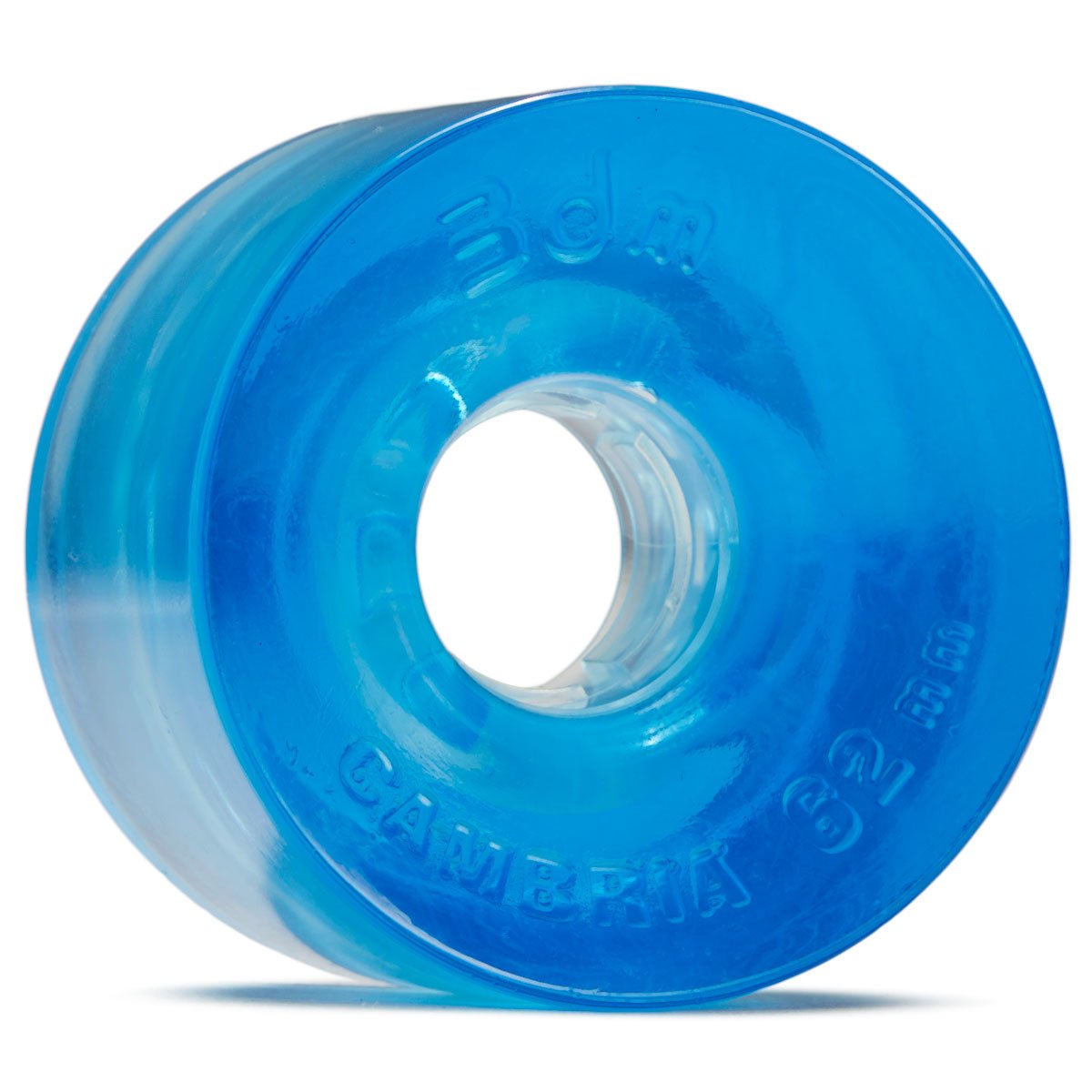 3DM Cambria 82a Longboard Wheels - Clear Blue - 62mm