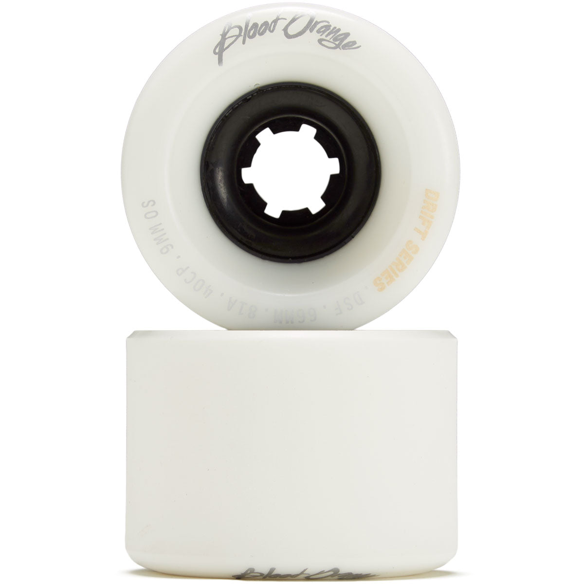 Blood Orange Drift 81a Longboard Wheels - White - 66mm