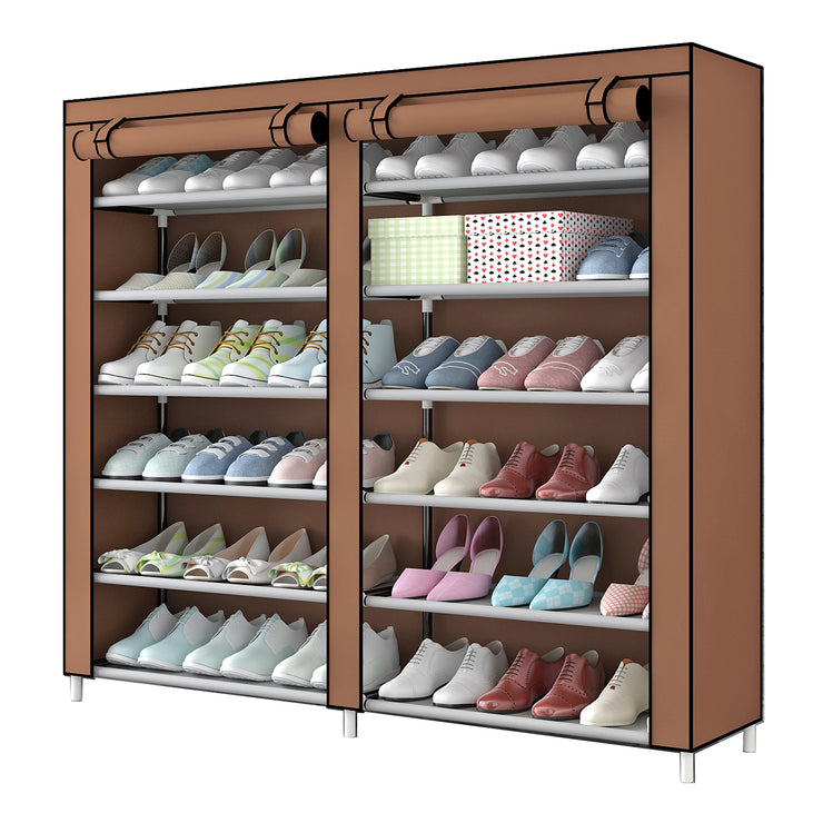 6-Tier Shoe Rack 36-Pair Portable Shoe 