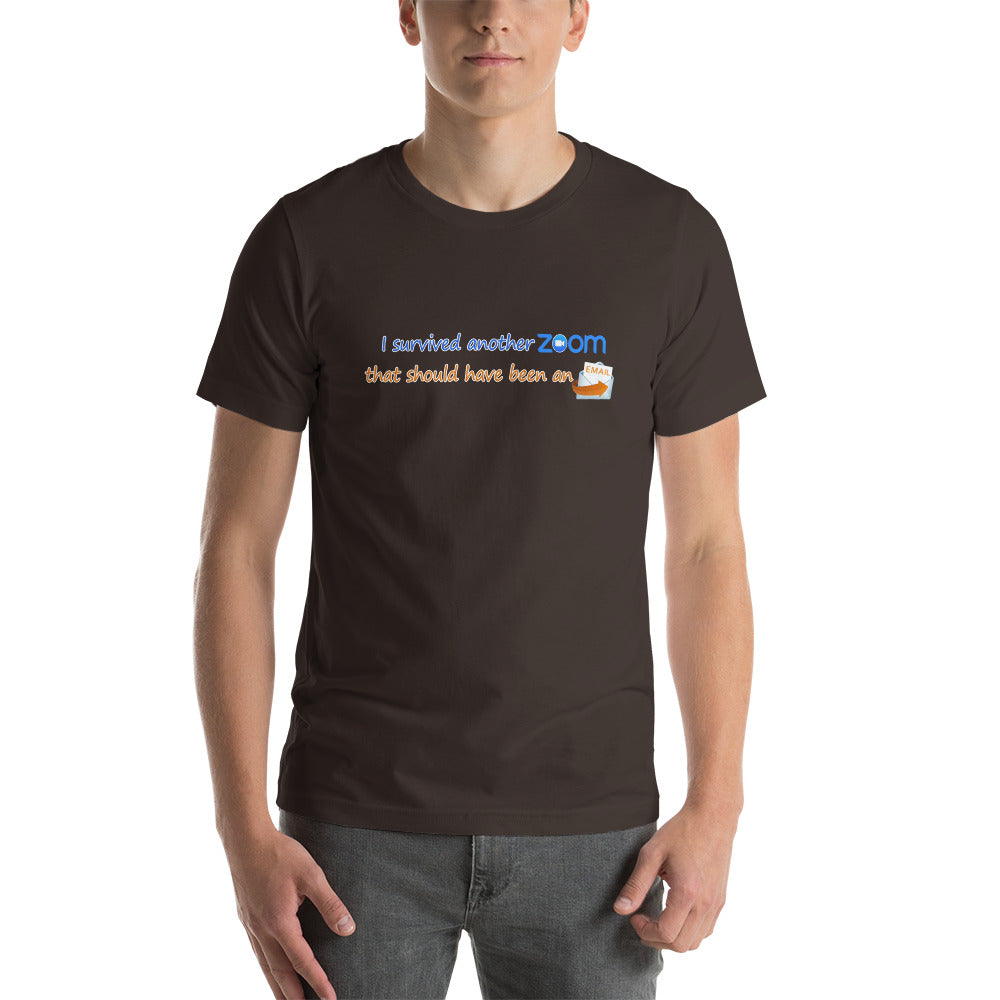 I Survive Another Zoom | Short-Sleeve Men's T-Shirt