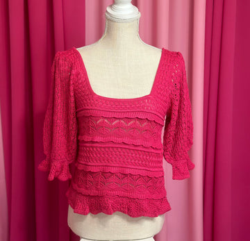 Pink Crochet Top