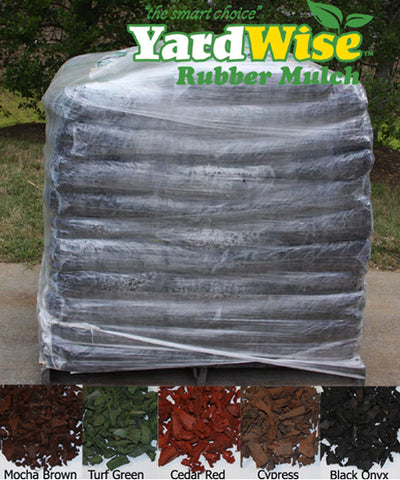 YardWise Recycled Rubber Landscape Mulch Mocha Brown free shipping - KidWise Outdoors