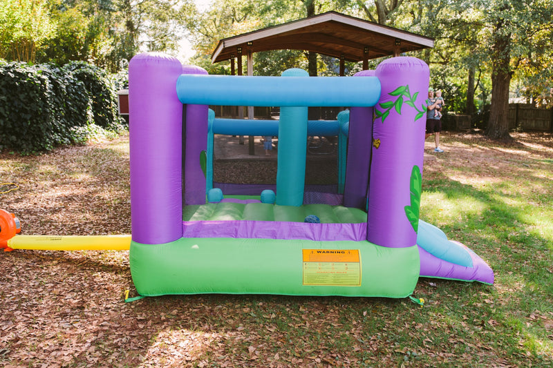 kidwise zoo park bouncer with ball pit