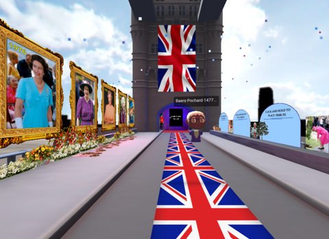The London bridge in the metaverse where thousands pay respect to Queen Elizabeth II