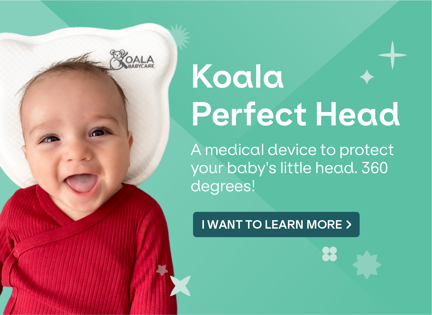 Koala Perfect Head Pillow  Flat head prevention – Koala Babycare –  Koalababycare