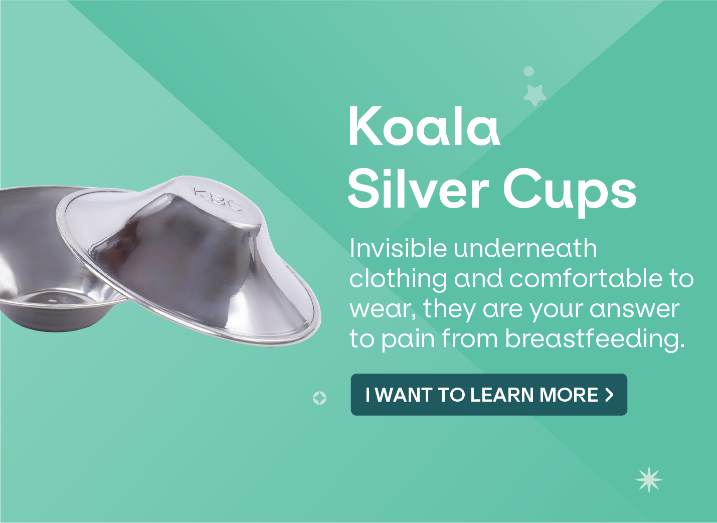 Koala Silver Cups  Nipple shields – Koala Babycare – Koalababycare