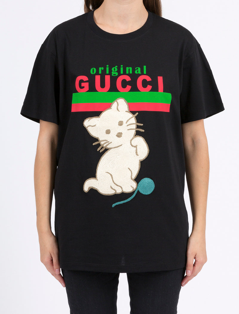 gucci kitten t shirt