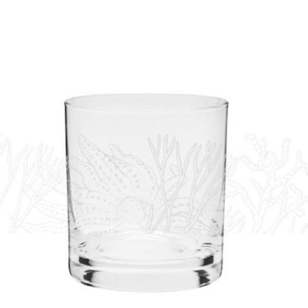 Malibu Etched Stemless Wine Glasses, Sea Level